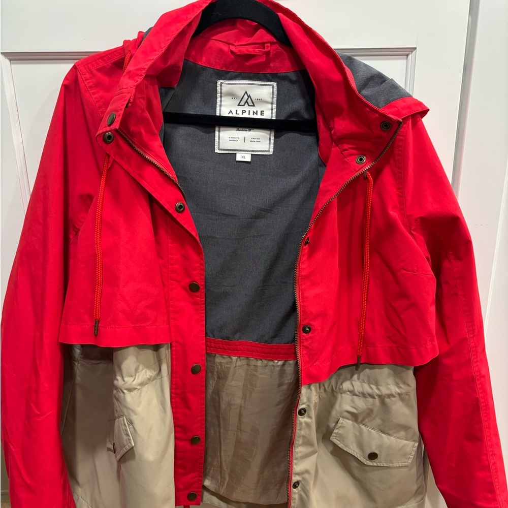 Alpine Design Red and Tan Jacket - XL